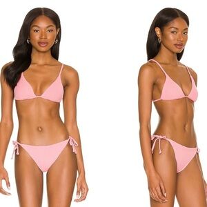 onia set Remi triangle top Kate string bikini bottom Swimsuit minimal lines